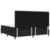 vidaXL Boxspringbett mit Matratze Schwarz 200 x 200 cm Stoff