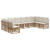 vidaXL Outdoor-Sofagarnitur Natur Polyester
