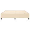 vidaXL Boxspringbettgestell Creme 160x200 cm Stoff
