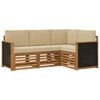 vidaXL Outdoor-Sofagarnitur 4 Stk. Polyester