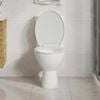 vidaXL Toilettensitz mit Absenkautomatik Wei&szlig; Oval