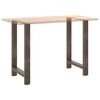 vidaXL Bartischbeine Naturstahl 2 Stk. 60x(90-91) cm Stahl
