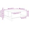 vidaXL Couchtisch Altholz 80 x 80 x 36,5 cm Holzwerkstoff