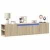 vidaXL TV-Wandschrank mit LED-Beleuchtung Sonoma-Eiche 180x31x39,5 cm
