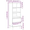 vidaXL Highboard Betongrau 40x36x110 cm Holzwerkstoff