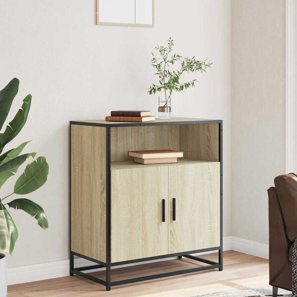 vidaXL Sideboard Sonoma-Eiche 68x35x76 cm Holzwerkstoff