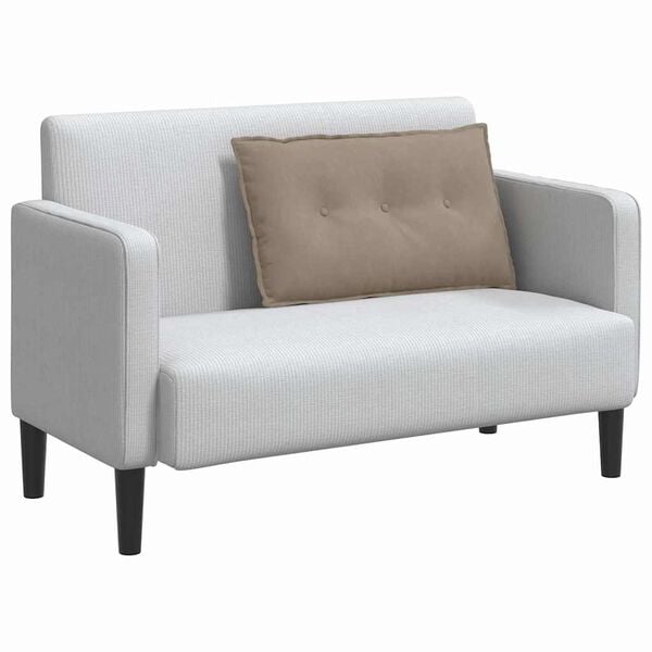 vidaXL R&uuml;ckenkissen Taupe 80 x 50 cm Mikrofaserstoff