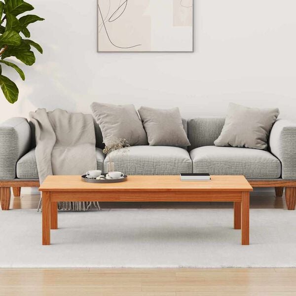 vidaXL Couchtisch Max Braun 110 x 50 x 30 cm Massives Kiefernholz