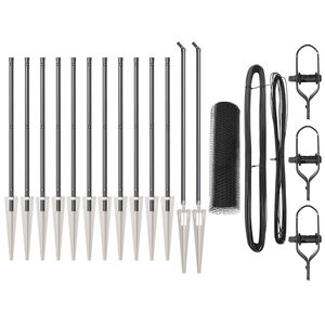 vidaXL Zaunpfosten Grau