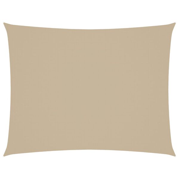 vidaXL Sonnensegel Oxford-Gewebe Rechteckig 6x8 m Beige