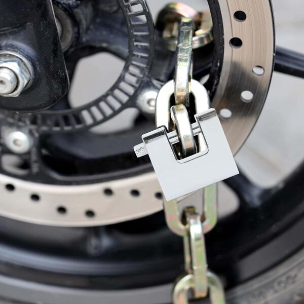 vidaXL Vorh&auml;ngeschloss 2 pcs Silber 5 x 1,9 x 4,5 cm Eisen