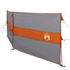 vidaXL Camping-Windschutz Grau und Orange 344x120 cm Wasserdicht