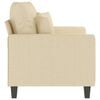 vidaXL 2-Sitzer-Sofa Creme 120 cm Stoff