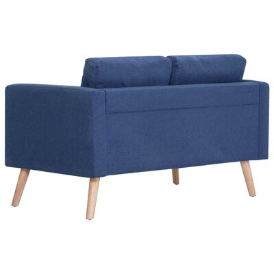 vidaXL 2-Sitzer-Sofa Stoff Blau