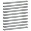 vidaXL Garten-Abdeckprofil 10 stk. 100 x 5 x 5 cm Verzinkter Stahl