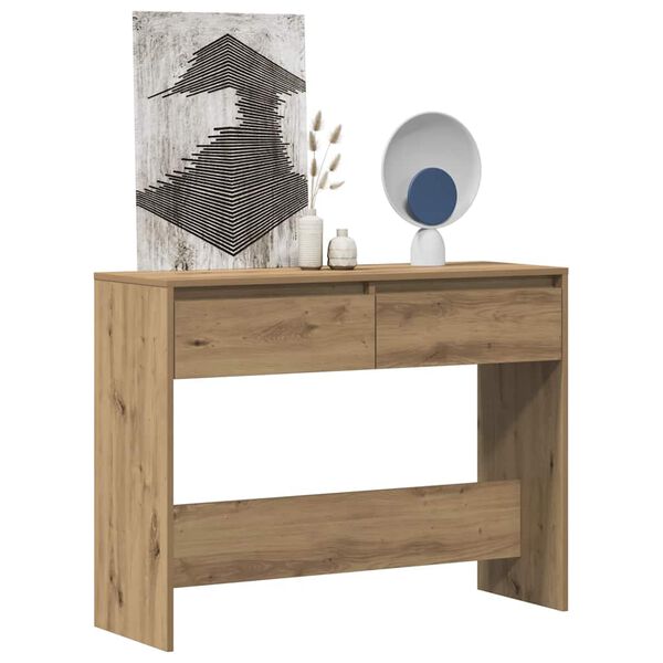 vidaXL Konsolentisch Artisan-Eiche 100x35x76,5 cm Holzwerkstoff