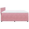 vidaXL Boxspringbett mit Matratze Rosa 180x200 cm Samt