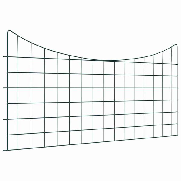 vidaXL Teichzaun Set 5 pcs Gr&uuml;n 100 x 50 cm Stahl