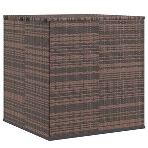 vidaXL Garten-Kissenbox PE Rattan 100x97,5x104 cm Braun