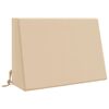 vidaXL R R&uuml;ckenkissen SOEST 100 % Polyester Creme 60 x 20 x 40 cm