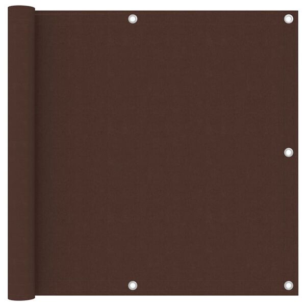 vidaXL Balkon-Sichtschutz Braun 90x300 cm Oxford-Gewebe