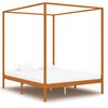 vidaXL Himmelbett-Gestell mit 4 Schubladen Massivholz Kiefer 160x200cm
