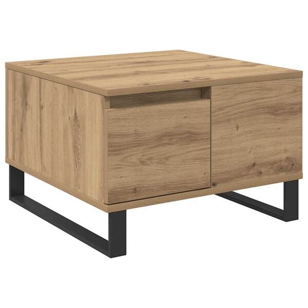vidaXL Couchtisch Artisan-Eiche 55 x 55 x 36,5 cm Holzwerkstoff
