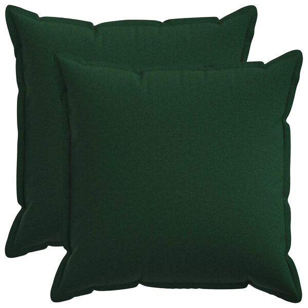vidaXL Kissenbezug 2 stk. HOUTEN Dunkelgrün 65 x 65 cm Kunstleinen