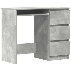 vidaXL Schreibtisch Betongrau 90x45x76 cm Holzwerkstoff