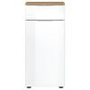 Germania Badschrank GW-Avino 34x39x85 cm Wei&szlig; und Navarra-Eiche