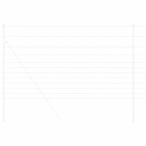 vidaXL Feldzaun Silber 50 x 1,4 m Verzinkter Stahl