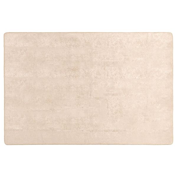 vidaXL Teppich Druck Creme 170 x 120 cm Polyester und PVC