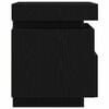 vidaXL Nachttisch 2 pcs Schwarz Eichen-Optik 40 x 39 x 48,5 cm