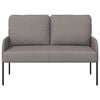 vidaXL Sofas mit Kissen 110cm Taupe Sperrholz