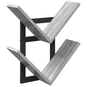 vidaXL Wandregal Sonoma-Grau 43 x 15 x 47 cm Holzwerkstoff