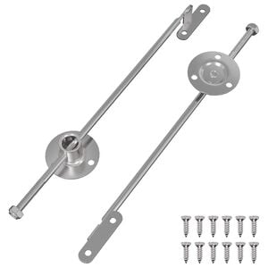 vidaXL Zugstangen-Scharnier 2 Stk. Silber 190 mm Metall