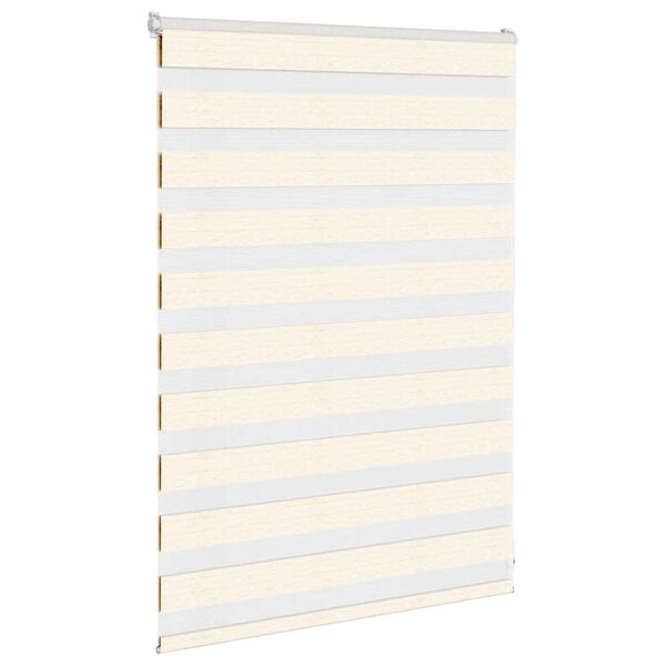 vidaXL Doppelrollo Marmorbeige 100x100 cm Stoffbreite 95,9 cm Polyester