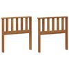 vidaXL Armlehnen 2 pcs Braun 60 x 6 x 61 cm Holzwerkstoff