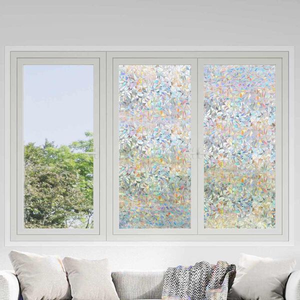 vidaXL Fensterfolie Transparent 45 x 2000 cm PVC