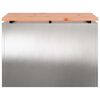 vidaXL Gartenbank Edelstahl 60 x 40 x 43 cm