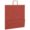 vidaXL Papiertragetaschen 50 Stk. mit Henkeln Rot 45x17x48 cm