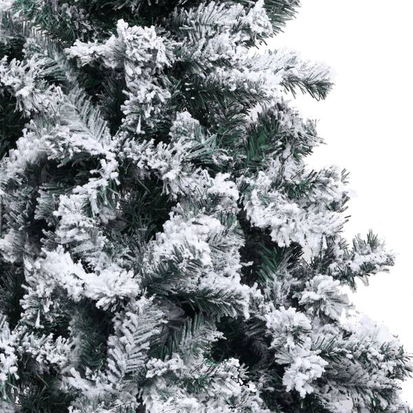 vidaXL K&uuml;nstlicher Weihnachtsbaum mit Schnee Gr&uuml;n 180 cm PVC