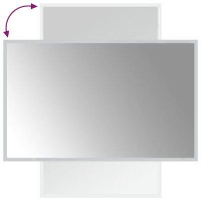 vidaXL LED-Badspiegel 50x80 cm