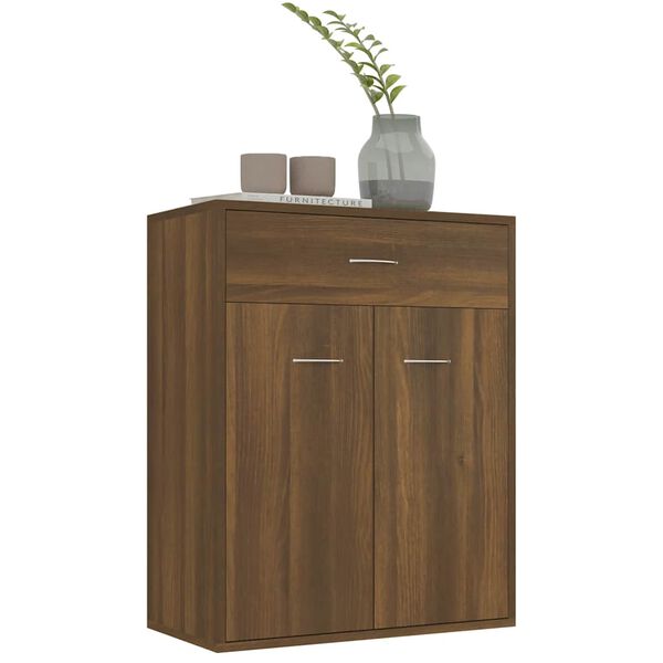 vidaXL Sideboard Braun Eichen-Optik 60x30x75 cm Holzwerkstoff