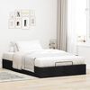 vidaXL Ottoman-Bett ohne Matratze Schwarz 120x200 cm Stoff