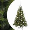 vidaXL K&uuml;nstlicher Weihnachtsbaum mit Weihnachtskugel 150 cm 150 LEDs