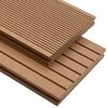 vidaXL Deckbrett 4 pcs Teak WPC