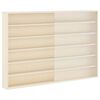 vidaXL Wanddisplay-Case mit Regal Beige 80 x 8,5 x 54 cm Sperrholz