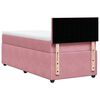 vidaXL Boxspringbett mit Matratze Rosa 100x200 cm Samt