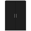 vidaXL Sideboards 2 Stk. Schwarz 60x31x84 cm Holzwerkstoff